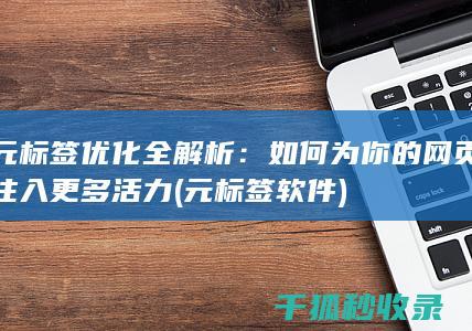 元标签优化全解析：如何为你的网页注入更多活力 (元标签软件)